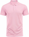 Men'S Golf Polo Shirts Moisture Wicking Quick Dry Performance Short Sleeve Collared Shirt Slim Fit Athletic Polos