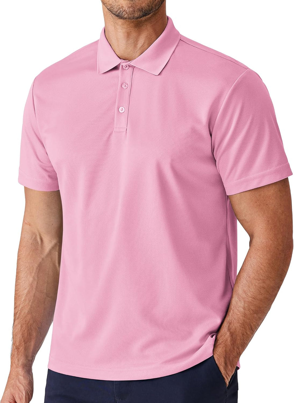 Polo Shirts for Men Short Sleeve Lightweight Quick Dry Golf T Shirt Moisture Wicking Casual Workout