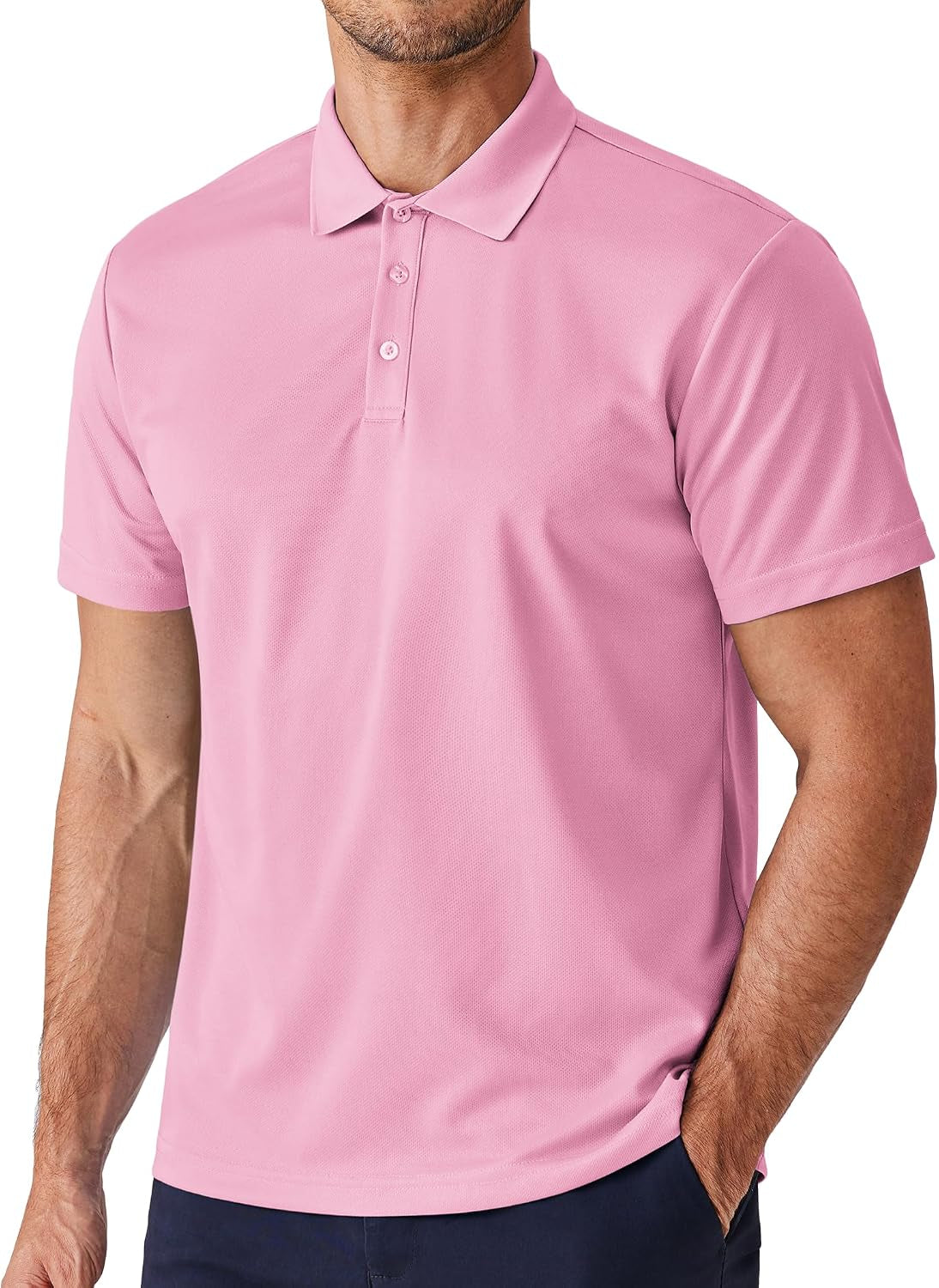 Polo Shirts for Men Short Sleeve Lightweight Quick Dry Golf T Shirt Moisture Wicking Casual Workout
