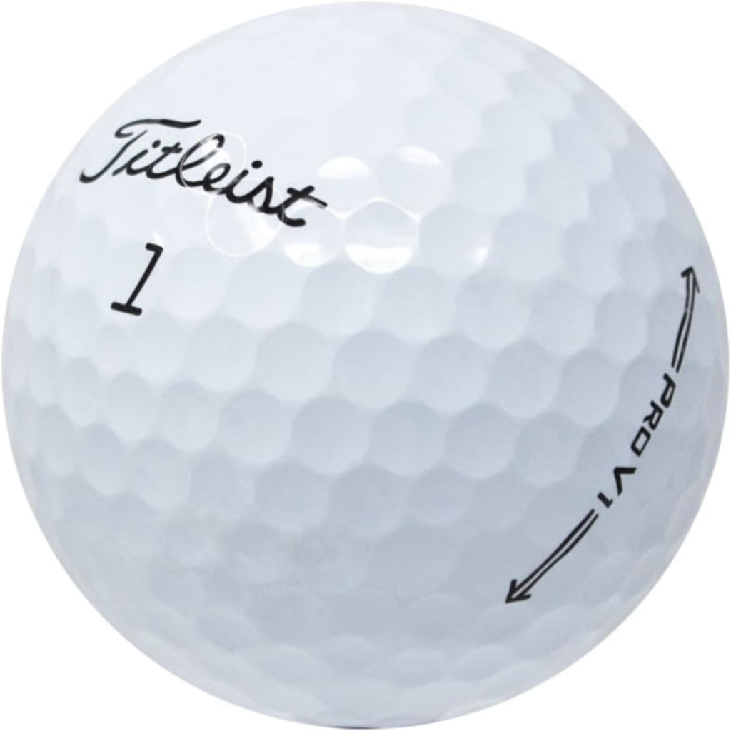Lostgolfballs - 12 Titleist Pro V1 Golf Balls in Good Condition, 2021 Year Model, AAA Quality, Used & Recycled Used Golf Balls, Titleist Prov1, the #1 Ball in Golf, White