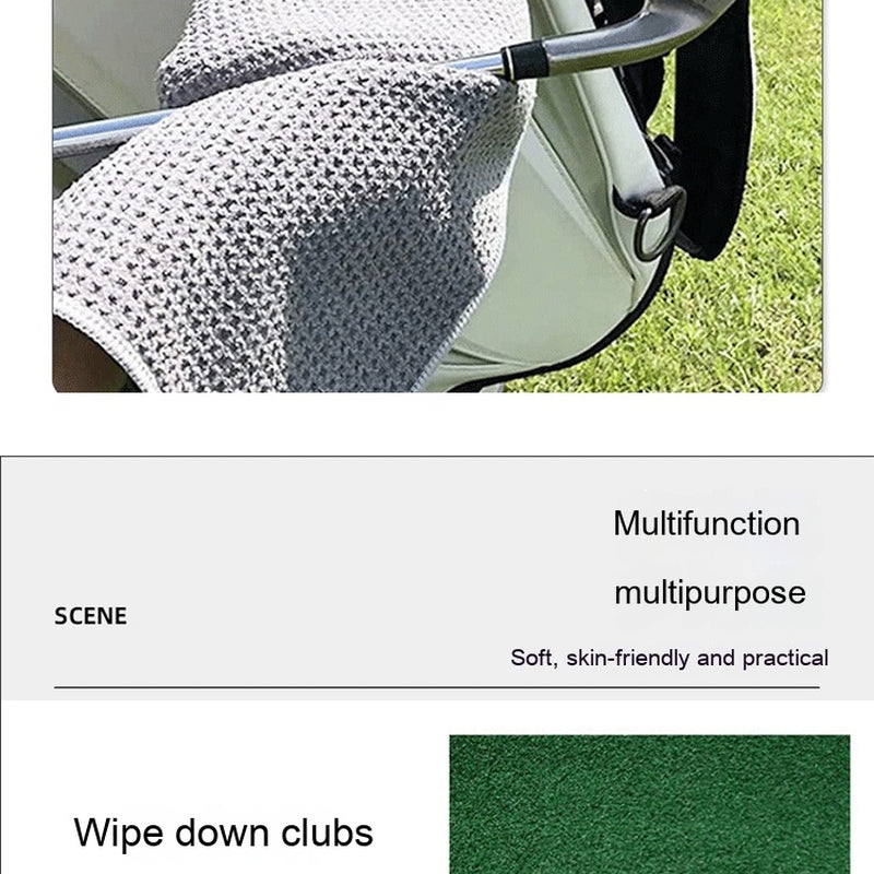 Waffle Golf Ball Eraser Cue Ball Bag Cleaning Cloth Towel Golf Ball Towel Pineapple Lattice