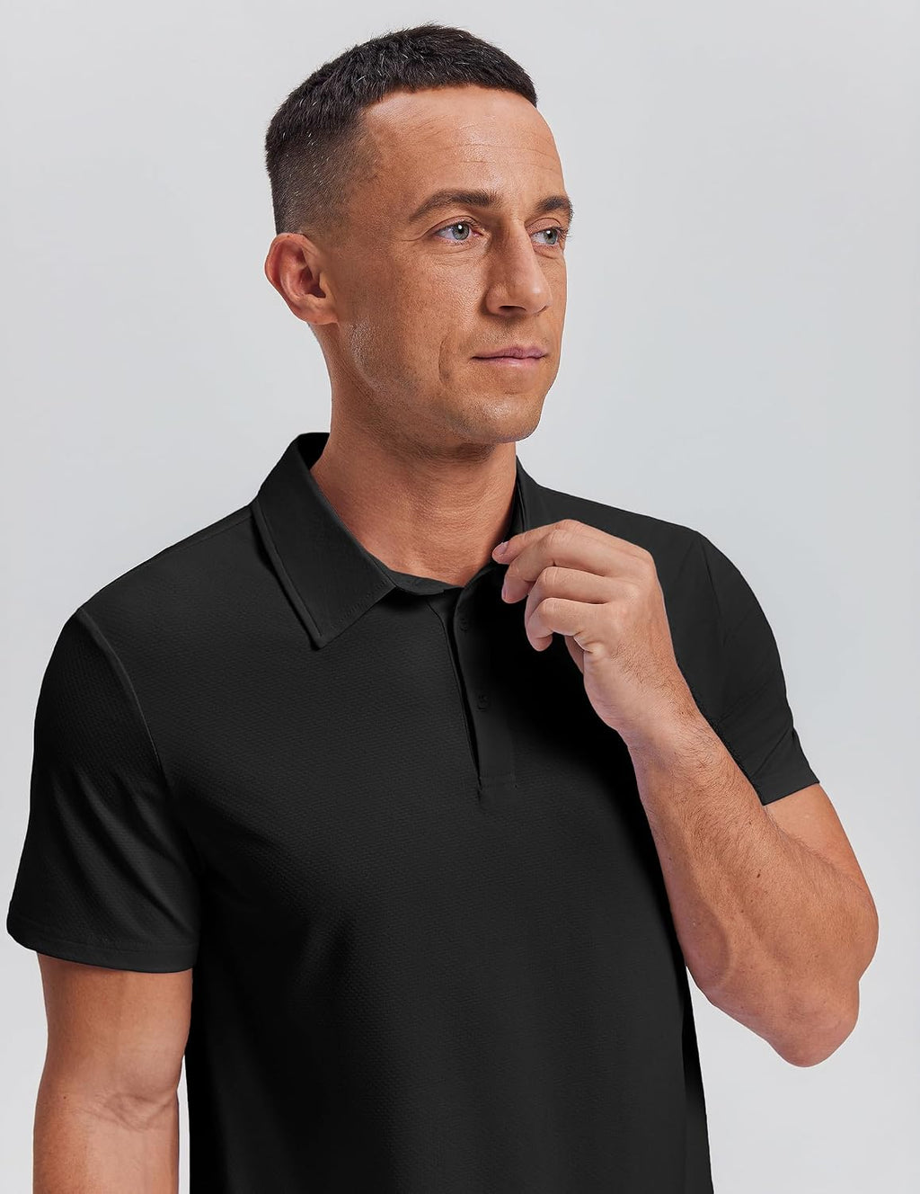 Mens Polo Shirt Performance Moisture Wicking Polo Shirts UPF 50 Golf Shirts for Men Quick Dry Casual Collared Shirt