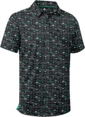 Men'S Moisture Wicking Performance Collared Short Sleeve Golf Shirt