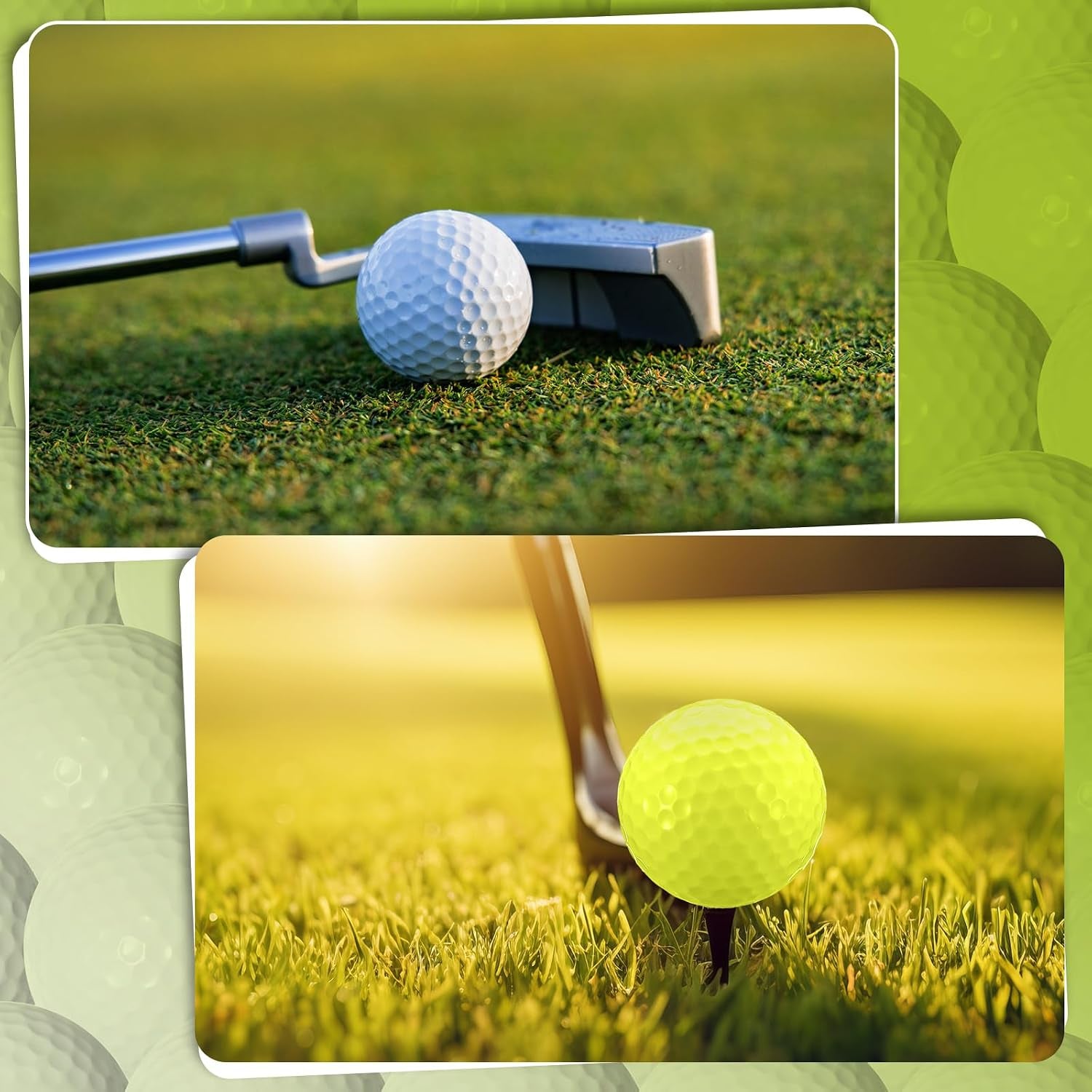 24 Pcs Duo Soft Golf Balls Senior Golf Balls Yellow Golf Balls Distance Golf Balls Super Soft Golf Balls Senior Colored Soft Golf Balls Yellow Golf Balls Low-Compression Supersoft Golf Ball