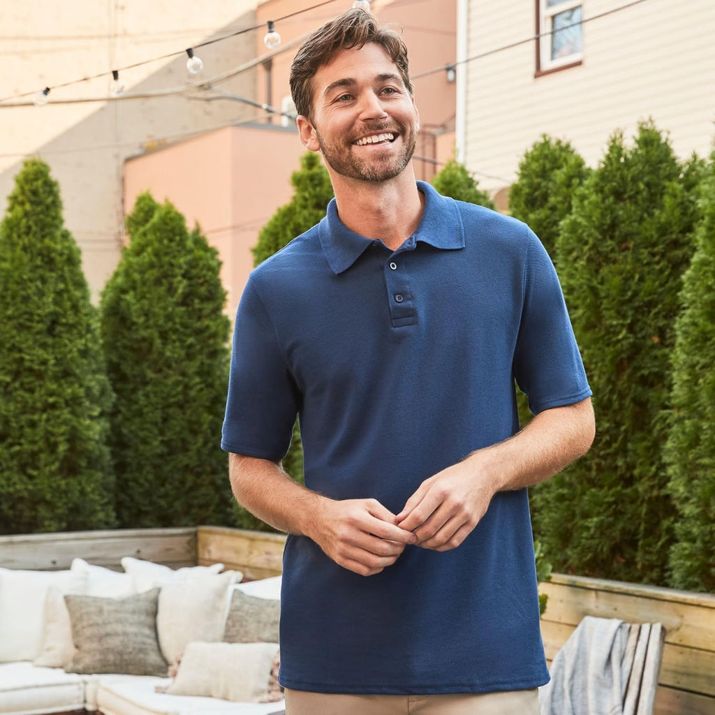 Men’S X-Temp Short Sleeve Polo Shirt, Midweight Men'S Shirt