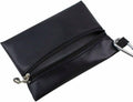 Black Mini Golf Tee Pouch Bag, Durable Golf Ball Tee Storage Bag Leather Golf Tees Pocket with Zipper, Golf Supplies Accessories, Golf Club Bag Accessories, Golf, Sports