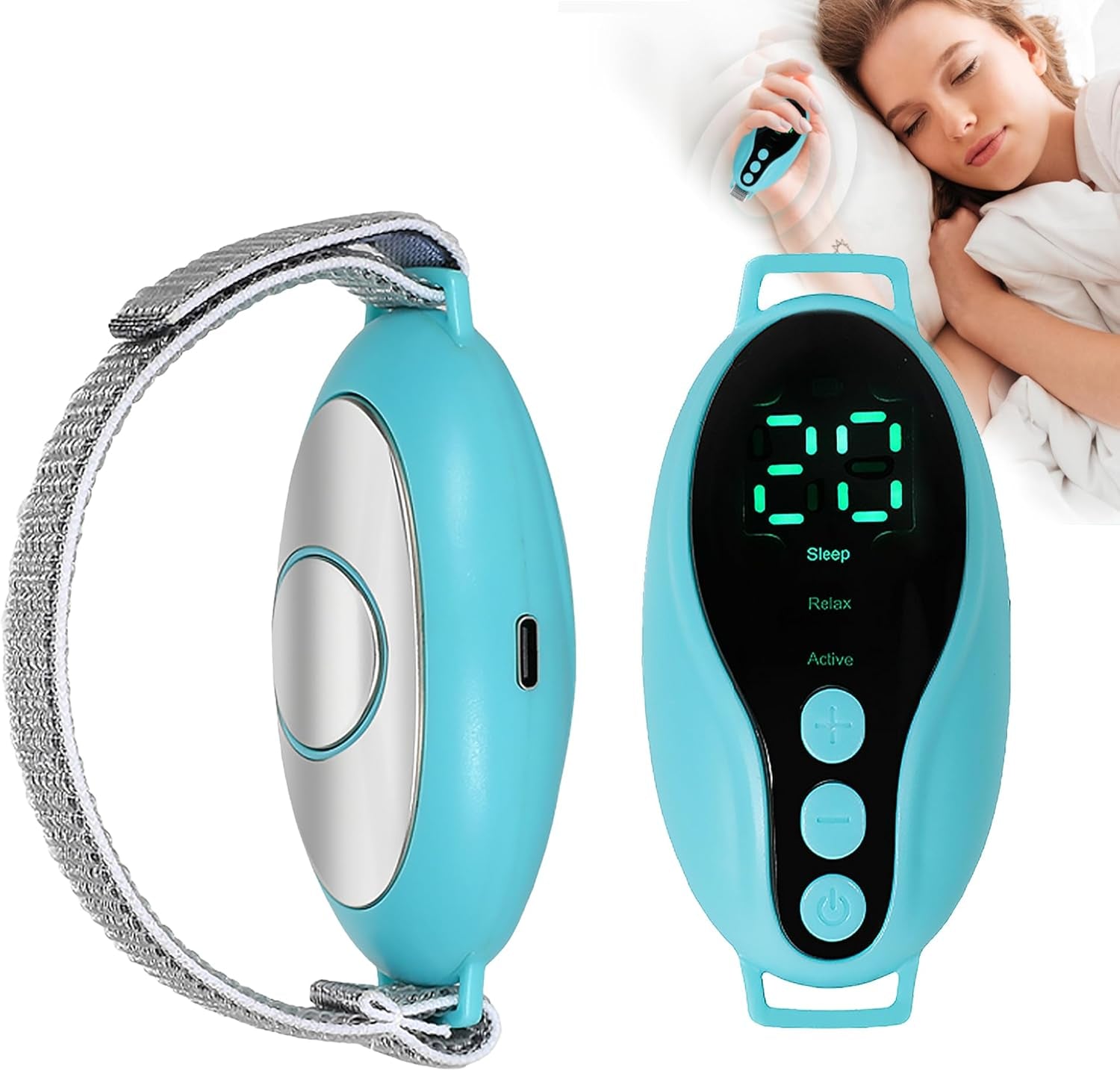 Handheld Sleep Aid Device, Palm Sleep Massage Anxiety Device | 3 Modes, Insomnia Relief, Microcurrent, Calm, Sleep Accessories, Relaxation Tools, Help