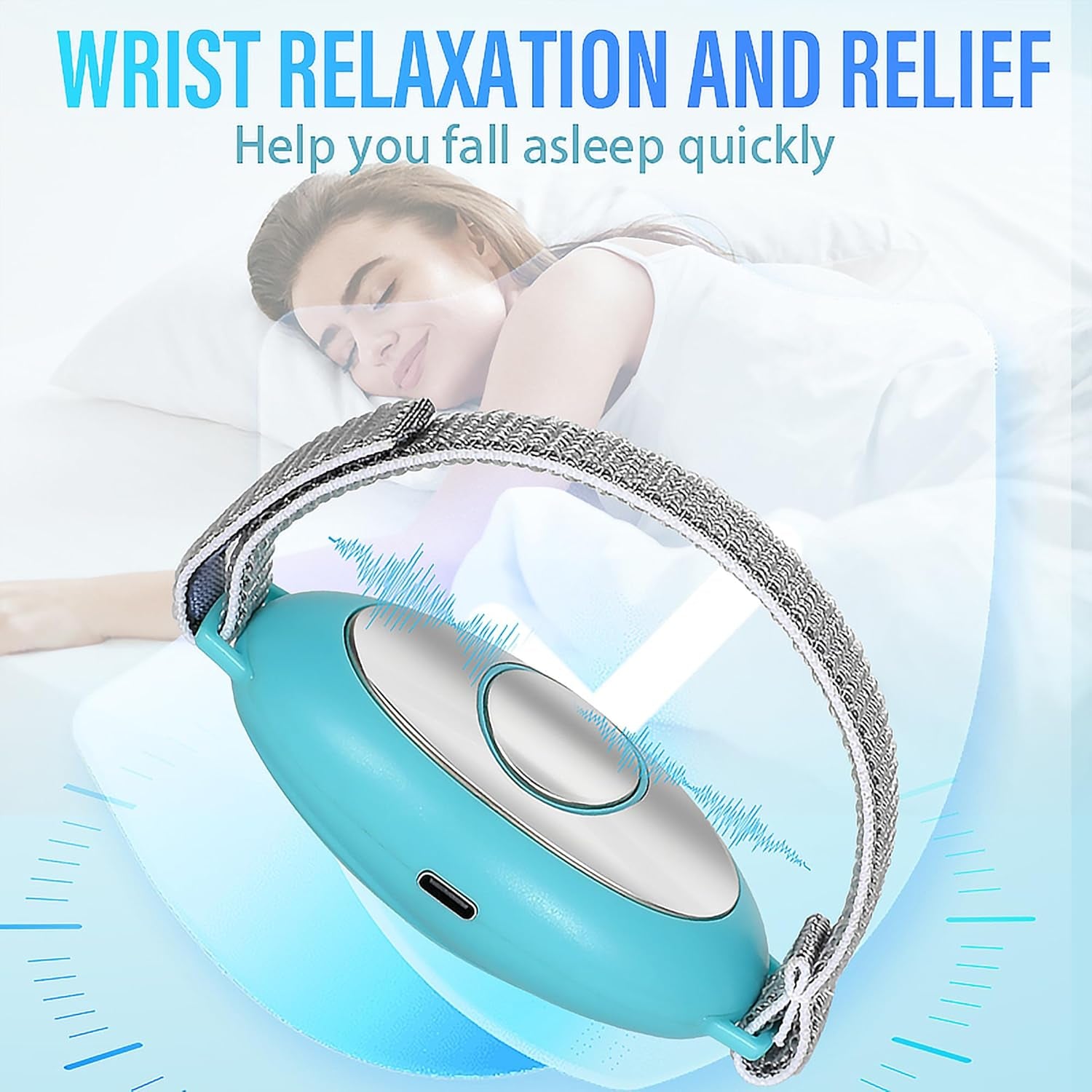 Handheld Sleep Aid Device, Palm Sleep Massage Anxiety Device | 3 Modes, Insomnia Relief, Microcurrent, Calm, Sleep Accessories, Relaxation Tools, Help