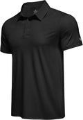 Mens Polo Shirt Performance Moisture Wicking Polo Shirts UPF 50 Golf Shirts for Men Quick Dry Casual Collared Shirt