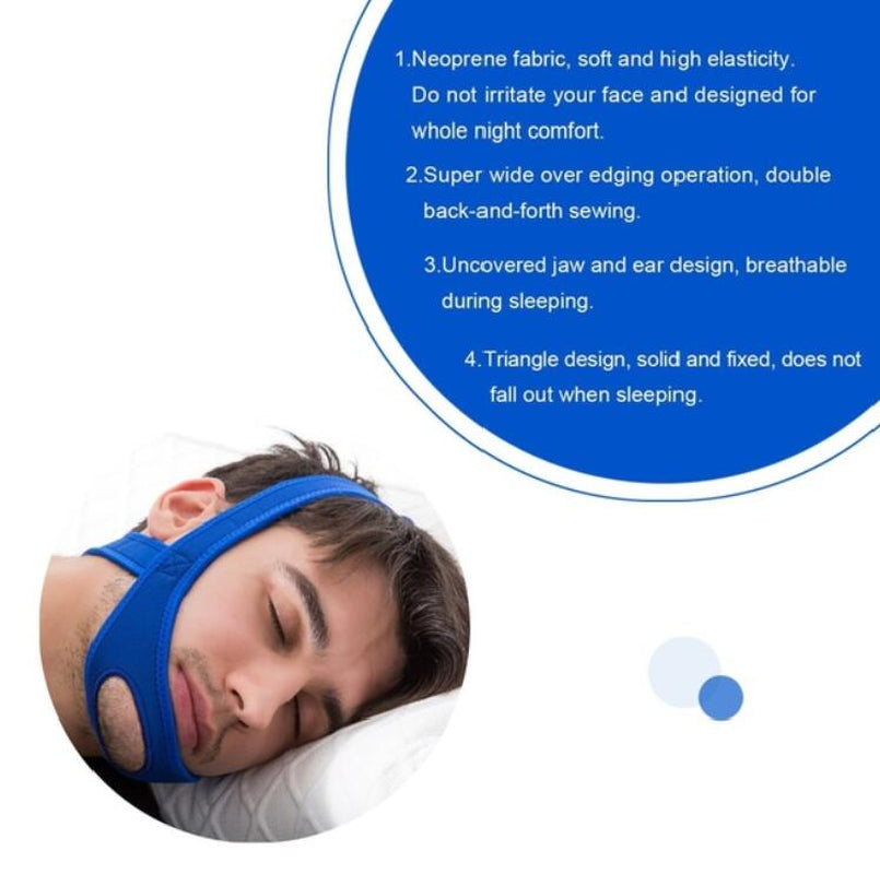 Anti Snoring Chin Strap Sleep Apnea Snore Stop Belt Snoreless Sleep Jaw Solution
