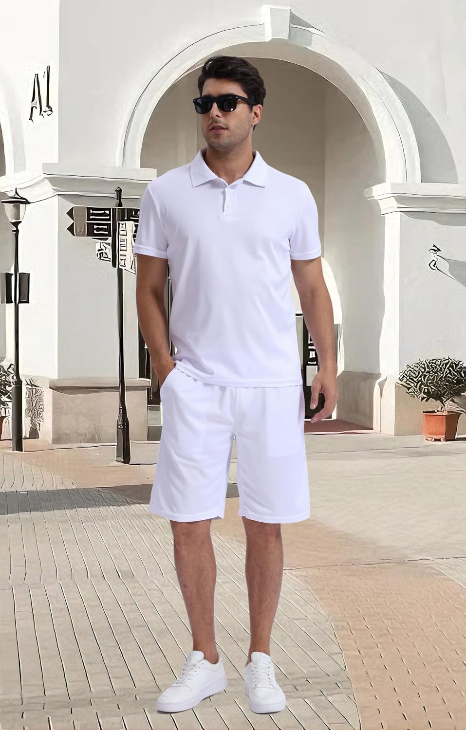 Men'S Performance Golf Polo Shirt Moisture Wicking Quick Dry Short Sleeve Polo Shirts for Men Casual Activewear